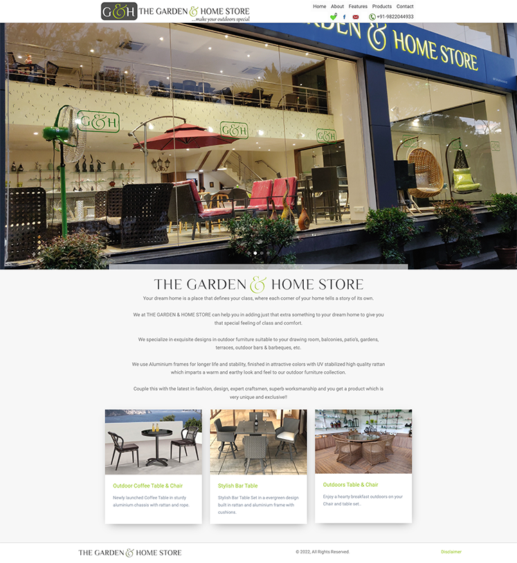 The Garden & Home Store Website